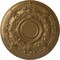 Ekena Millwork Darnay Ceiling Medallion (Fits Canopies up to 7 1/4"), Hand-Painted Pale Gold, 29 1/4"OD x 2"P CM29DAPAS - alternate 1
